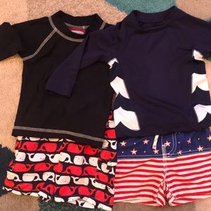 4th of July themed baby boy swimsuits!